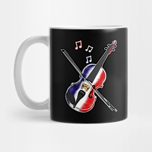 Violin French Flag Violinist France Musician Mug